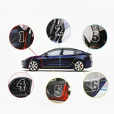 Kit de vedação de porta Kit de redução de ruído de vento à prova de som para Tesla Todos Models